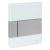 TECEsquare Urinal Панель смыва для писсуара стеклянная, стекло белое, клавиша нержавеющая сталь сатин 9242801