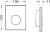 TECEloop Urinal Панель смыва для писсуара стеклянная стекло белое, клавиша хром матовый, 9242659