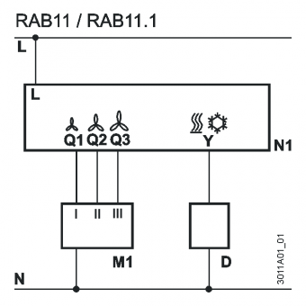 Термостат Siemens RAB11 для конвекторов Itermic