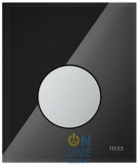 TECEloop Urinal Панель смыва для писсуара стеклянная стекло черное, клавиша хром матовый, 9242655