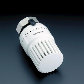 1013066, Термостатическая головка Oventrop Vindo TH артикул белая 7-28 С с нулевой отметкой