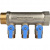 STOUT Коллектор с шаровыми кранами 1", 3 отвода 1/2" (синие ручки) - SMB-6201-011203
