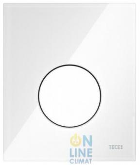 TECEloop Urinal Панель смыва для писсуара стеклянная стекло белое, клавиша белая, 9242650