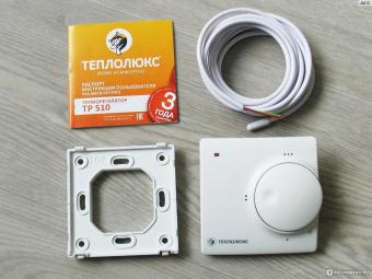 Терморегулятор для теплого пола Теплолюкс 510 (белый)