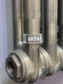 Радиатор стальной трубчатый IRSAP Tesi 2 Высота 1800 мм 4 прозрачный лак (TR) подключение боковое T30