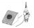 Alcaplast Кнопка пневматического смыва на расстоянии – ножное управление, металл, монтаж: в стену, MPO13 (MPO13)