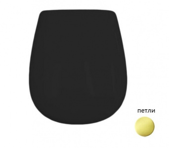 Сиденье для унитаза, Artceram, Azuley, шг 360*450, цвет-черный глянцевый