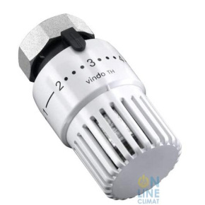 1013066, Термостатическая головка Oventrop Vindo TH артикул белая 7-28 С с нулевой отметкой