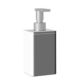 Дозатор для жидкого мыла, Bertocci, Fly, шгв 70*70*170, цвет-белый матовый/хром
