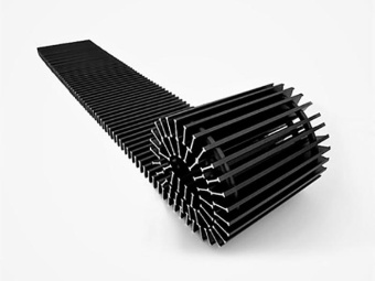 Решетка рулонная iTermic SGA-40 Black для внутрипольного конвектора
