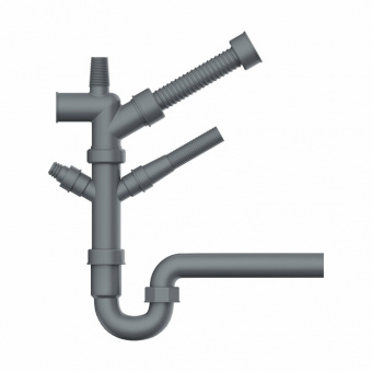 Отводная арматура для измельчителя, OMOIKIRI, NA-01, цвет-серый
