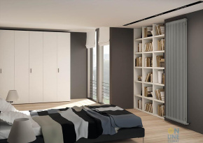 Радиатор стальной трубчатый IRSAP Tesi 2 1800 6 секций, нижнее подключение, цвет жемчужно-серый