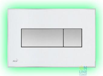 Alcaplast Кнопка управления с цветной пластиной, светящаяся кнопка белая, свет зеленый, M1470-AEZ112