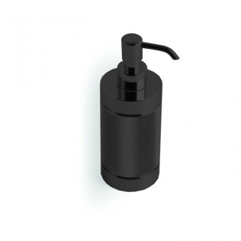 Дозатор для жидкого мыла, Bertocci, Officina 01, шгв 68*68*178, цвет-черный матовый
