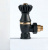 Запорный вентиль SR Rubinetterie Liberty, 1/2"x3/4", угловой, цвет антрацит, 0323-2000V00P