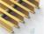 Решетки Varmann Roste 250 мм с декоративной рамкой, F-образный профиль, анодированная в цвет латуни