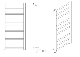 Водяной полотенцесушитель Grota Grosso