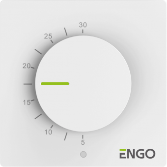 Терморегулятор непрограммируемый Engo, 230 В, белый, (ESIMPLE230W)