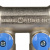 STOUT Коллектор с шаровыми кранами 3/4", 2 отвода 1/2" (синие ручки) - SMB-6201-341202