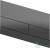 TECEsquare Металлическая панель смыва для унитазов с цветным PVD покрытием глянец, черный хром, 9240837