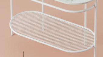Полка сетчатая, Artceram, Flair 4.0, для металлической консоли, цвет белый матовый
