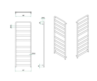Водяной полотенцесушитель Grota Solido