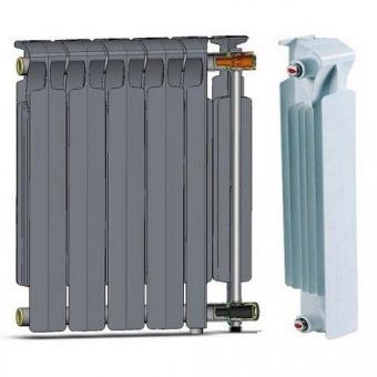 Биметаллический радиатор Rifar Monolit 500 4 секции, НП, левое, MVL