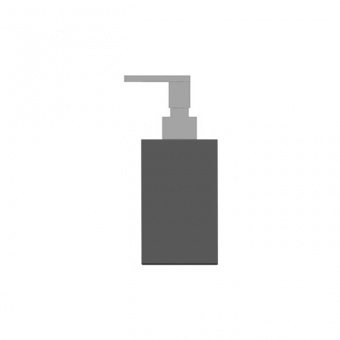 Дозатор для жидкого мыла, Bertocci, Fly, шгв 70*70*170, цвет-черный матовый/хром