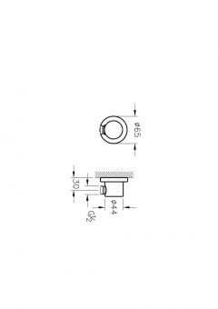 Шланговое подсоединение, Vitra, Origin, цвет-хром