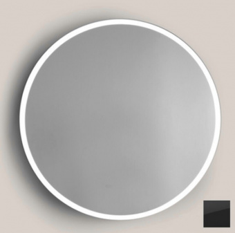 [НЕДОСТУПЕН ДЛЯ ЗАКАЗА] Зеркало, Bertocci, Design, круглое, шв 600*600, с подсветкой, цвет рамы-черный матовый