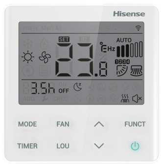 Внутренний блок настенного типа серии ZOOM FREE Match DC Inverter R32 AMS-18UW4RXSKB01 Hisense AMS-18UW4RXSKB01 с  Wi-Fi