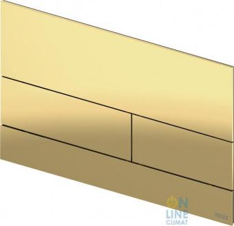 TECEsquare Металлическая панель смыва для унитазов с цветным PVD покрытием глянец, позолоченый, 9240839