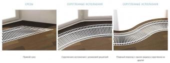 Решетки Varmann Roste 250 мм с декоративной рамкой, F-образный профиль, анодированная в цвет алюминия