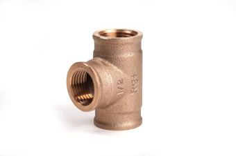 Тройник бронзовый РЕХАУ AURLINE, Rp1/2", RX+ (Rehau, 18771041001)