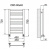 Водяной полотенцесушитель Ника MODERN ЛМ-5 80/40 RAL9016 белый матовый с вентилями (комплект люкс)