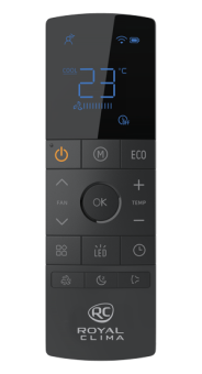 Внутренний блок настенного типа для мульти сплит-систем серии MULTI FLEXI VENTURO NERO Inverter RCI-VT12HN ROYAL CLIMA RCI-VT12HN