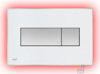 Alcaplast Кнопка управления с цветной пластиной, светящаяся кнопка белая, свет красный, M1470-AEZ113
