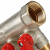 STOUT Коллектор с шаровыми кранами 3/4", 4 отвода 1/2" (красные ручки) - SMB-6200-341204