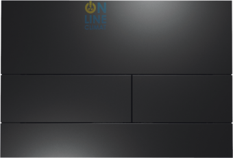 TECEsquare II Панель смыва металлическая, цвет Чёрный, матовый RAL 9005 9240833