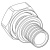 Переходник на евроконус РЕХАУ 20-G 3/4  (Rehau, 11096111001)