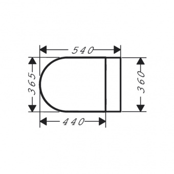 Сиденье для унитаза, Hansgrohe, EluPura Original S, шг 365*540, цвет-белый