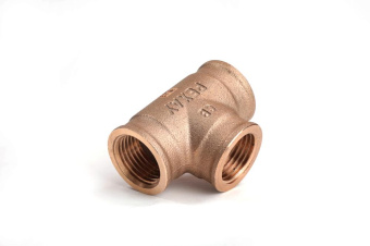Тройник бронзовый РЕХАУ AURLINE, Rp1/2", RX+ (Rehau, 18771041001)