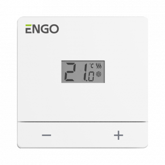 Проводной терморегулятор Engo, на батарейках, белый, (EASYBATW)