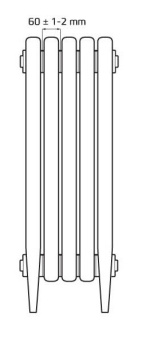 Чугунный радиатор Радимакс Loft 600/070 (1 секция)