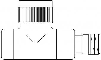 1163182, Термостатический вентиль Oventrop cерия E Ду15, 1/2", PN10, проходной, матовая сталь