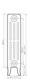 Чугунный  радиатор Радимакс Derby 500 (1 секция)