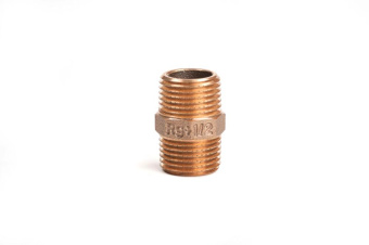 Ниппель бронзовый РЕХАУ AURLINE, R1/2", RX+ (Rehau, 18731041001)