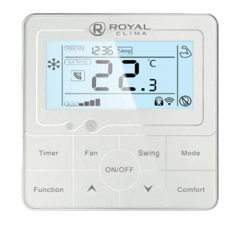 Проводной пульт управления XK-05 для полупромышленного оборудования серии COMPETENZA ROYAL CLIMA XK-04