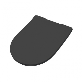 Сиденье для унитаза, Artceram, File 2.0, шг 360*510, цвет-черный глянцевый