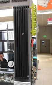 Радиатор стальной трубчатый IRSAP Tesi 3 1800 6 секций, нижнее подключение, цвет матово-черный